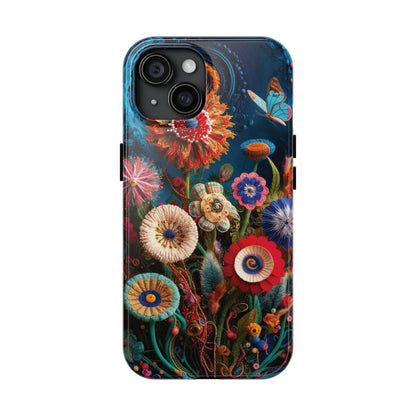 Floral Bloom: Art and Sewing Materials - Tough Phone Cases