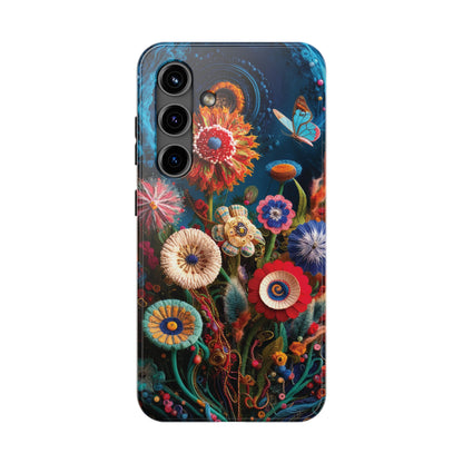 Floral Bloom: Art and Sewing Materials - Tough Phone Cases