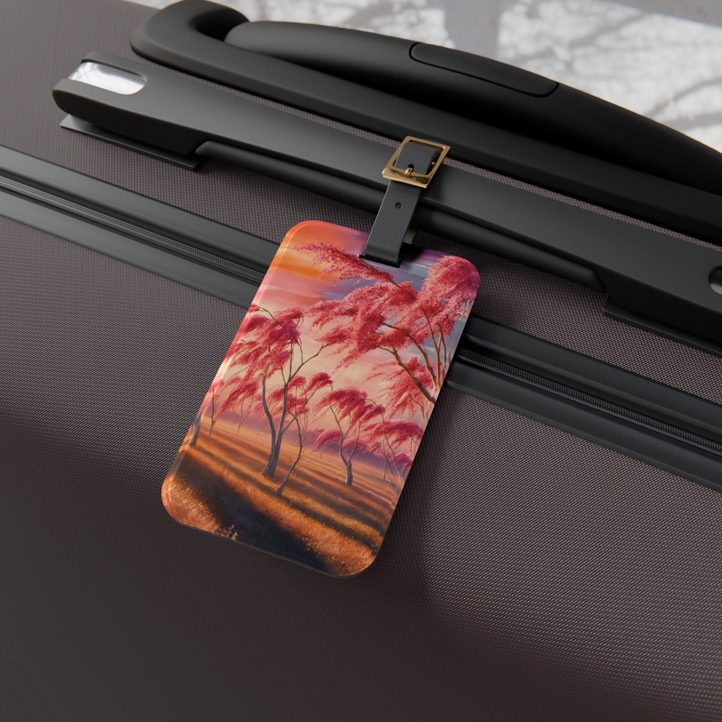 The Quaint Pink Calm - Luggage Tag