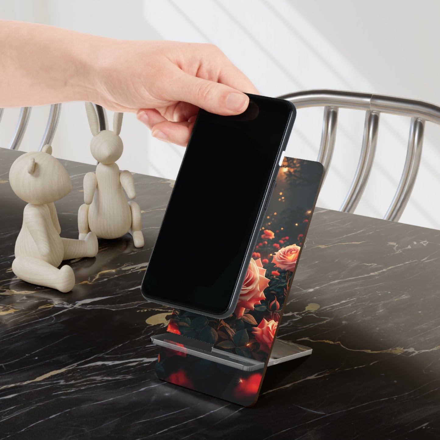 Evening Rose Glow - Display Stand for Smartphones