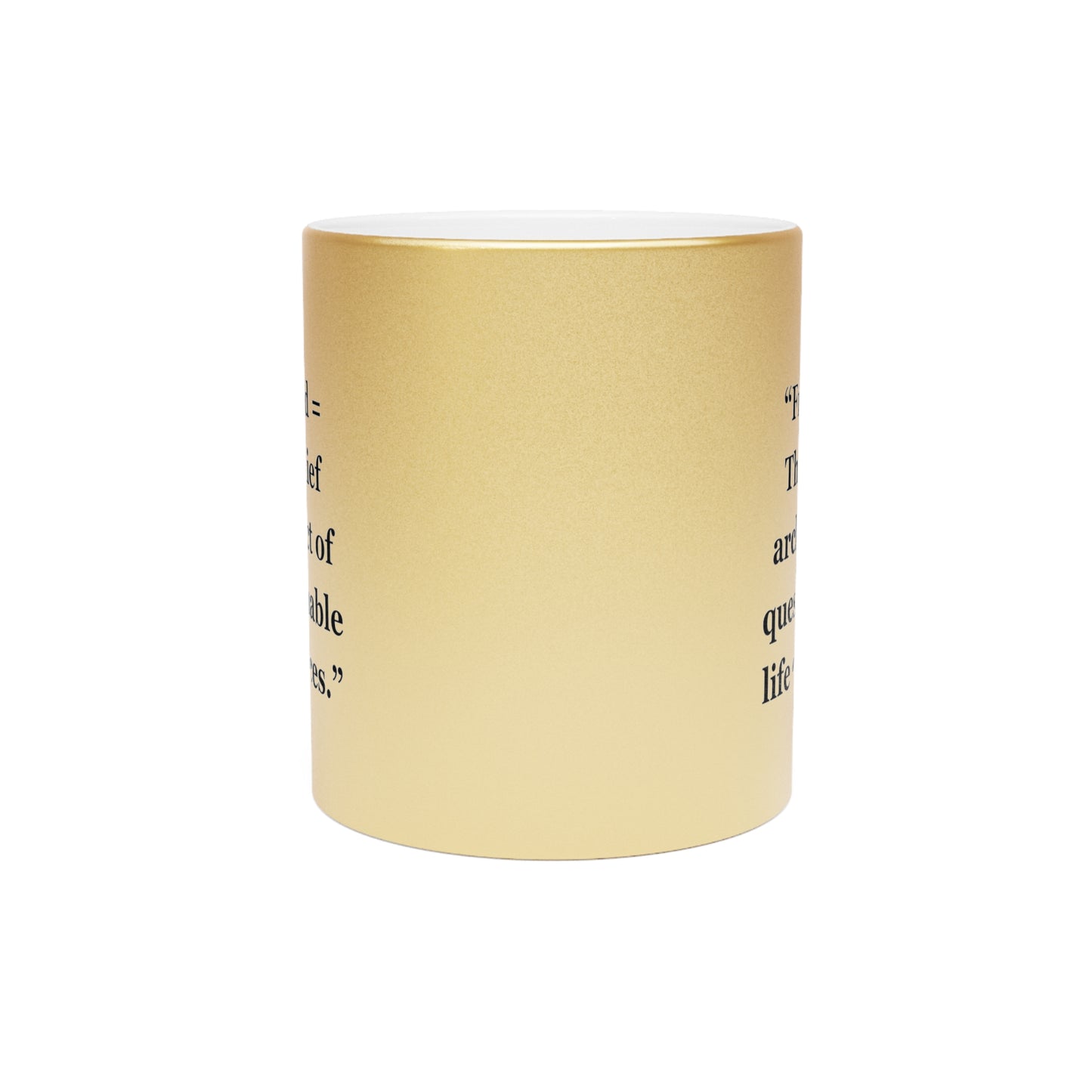 "Friend = The chief architect of questionable life choices" - Metallic Mug (Silver\Gold)
