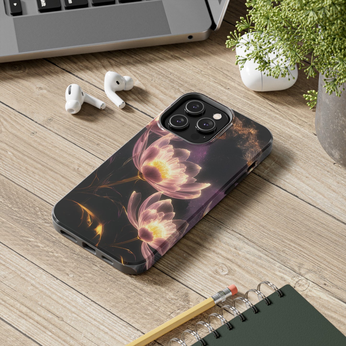 Night Lotus Glow - Tough Phone Cases