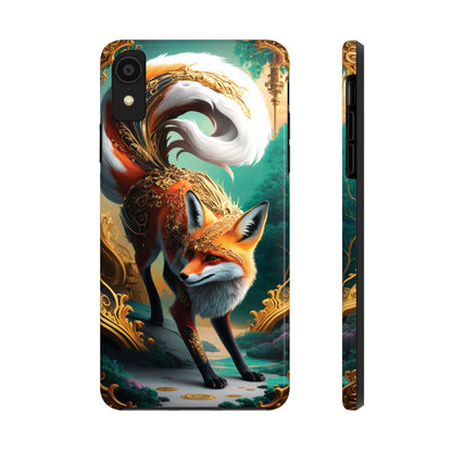 Art Nouveau Reverie: Leaping Red Fox - Tough Phone Cases