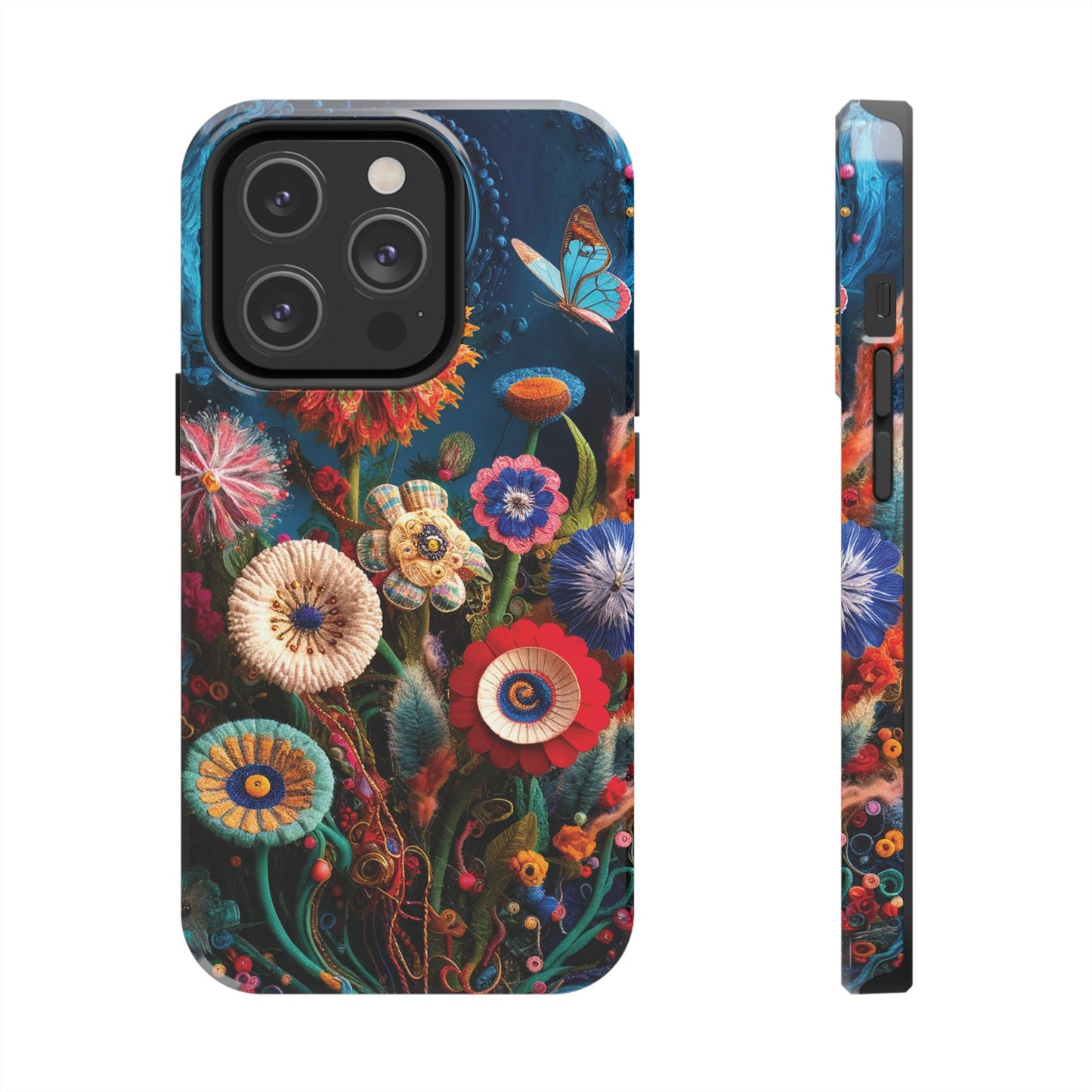 Floral Bloom: Art and Sewing Materials - Tough Phone Cases