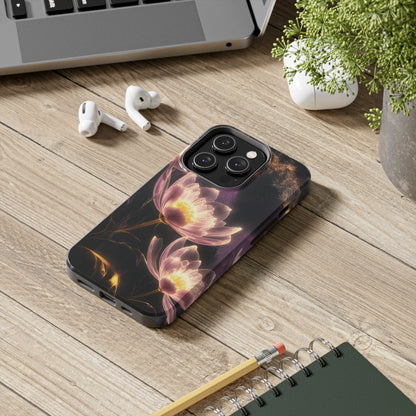 Night Lotus Glow - Tough Phone Cases