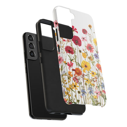 Row of Blooms - Tough Phone Cases