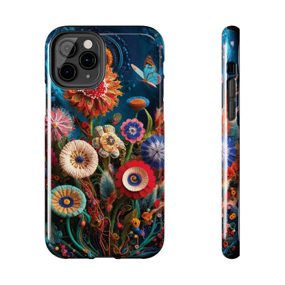 Floral Bloom: Art and Sewing Materials - Tough Phone Cases