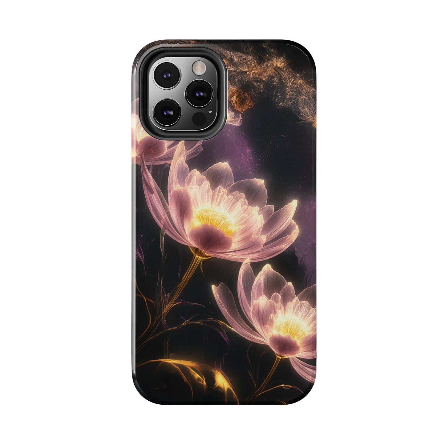 Night Lotus Glow - Tough Phone Cases