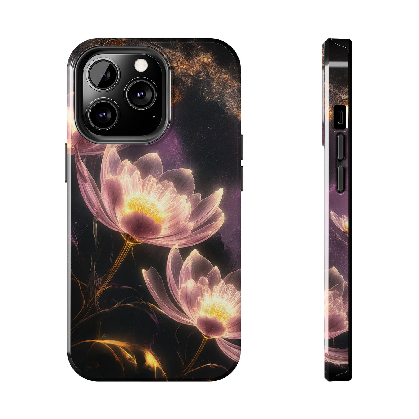 Night Lotus Glow - Tough Phone Cases