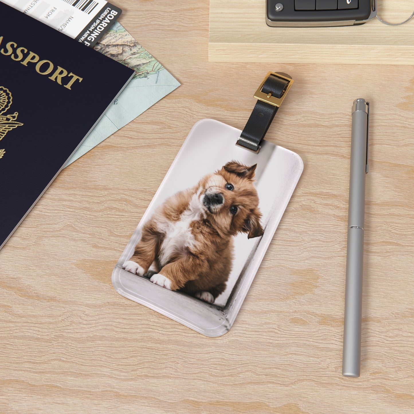 Tilted on One Side - Luggage Tag