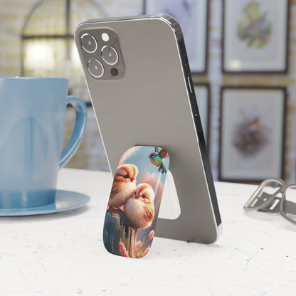 Perch-fect Pair: Double the Fluff, Double the Tweet - Phone Click-On Grip