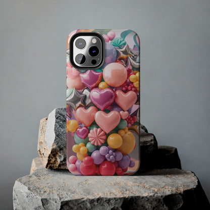 Pastel Dreams: Array of Balloons - Tough Phone Cases