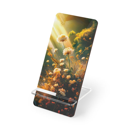 Bathed in Light: A Flourishing Garden of Magical Blooms! - Display Stand for Smartphones