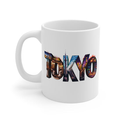 "Tokyo" in White  - Mug 11oz