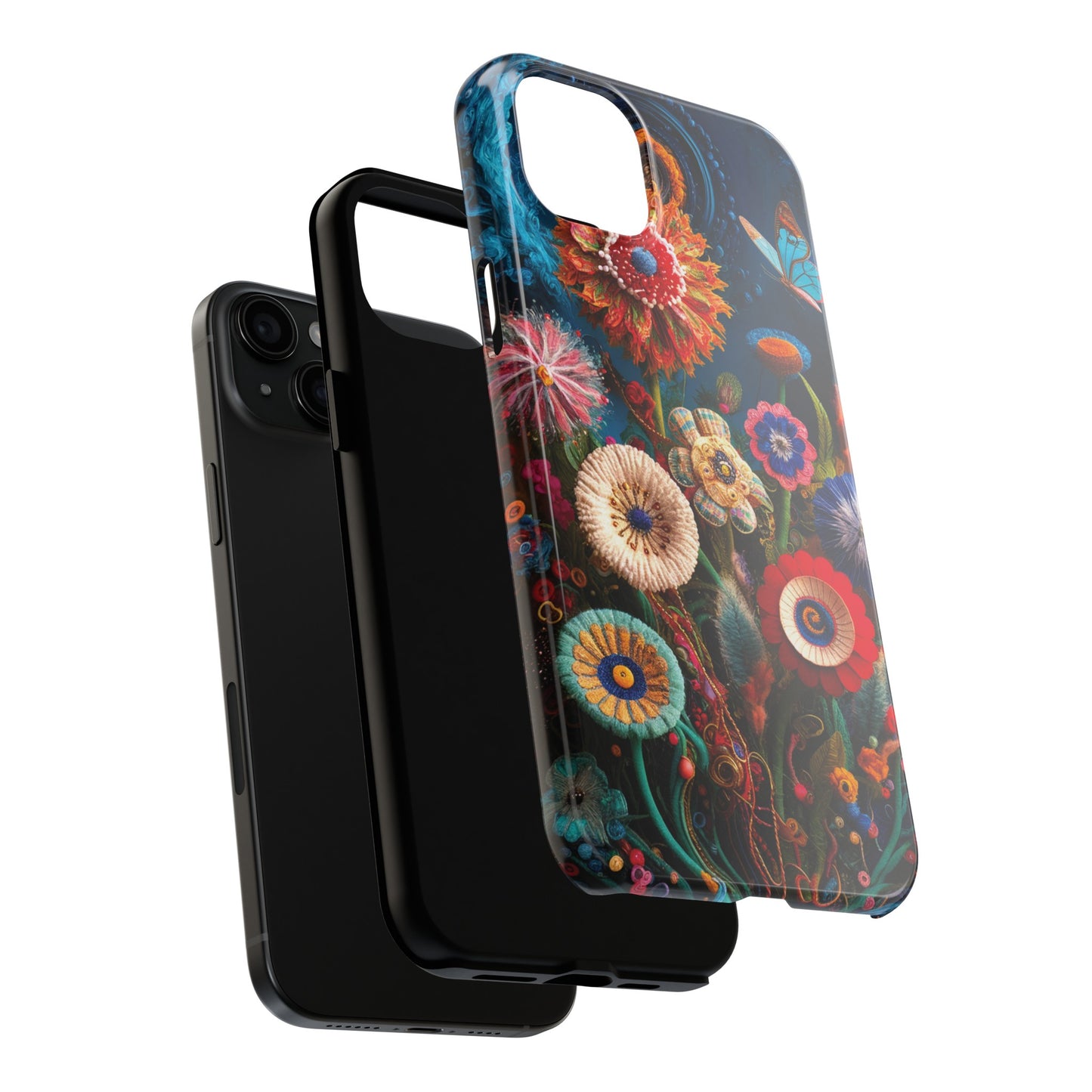 Floral Bloom: Art and Sewing Materials - Tough Phone Cases