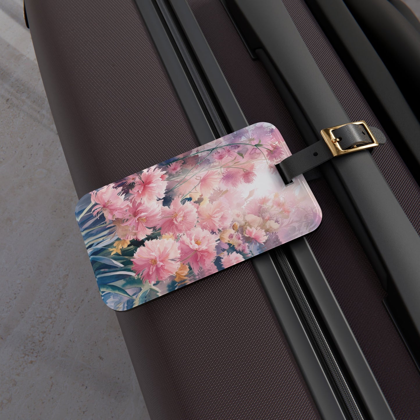 A Garden of Pink - Luggage Tag