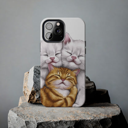 Cat Nap Trio - Tough Phone Cases