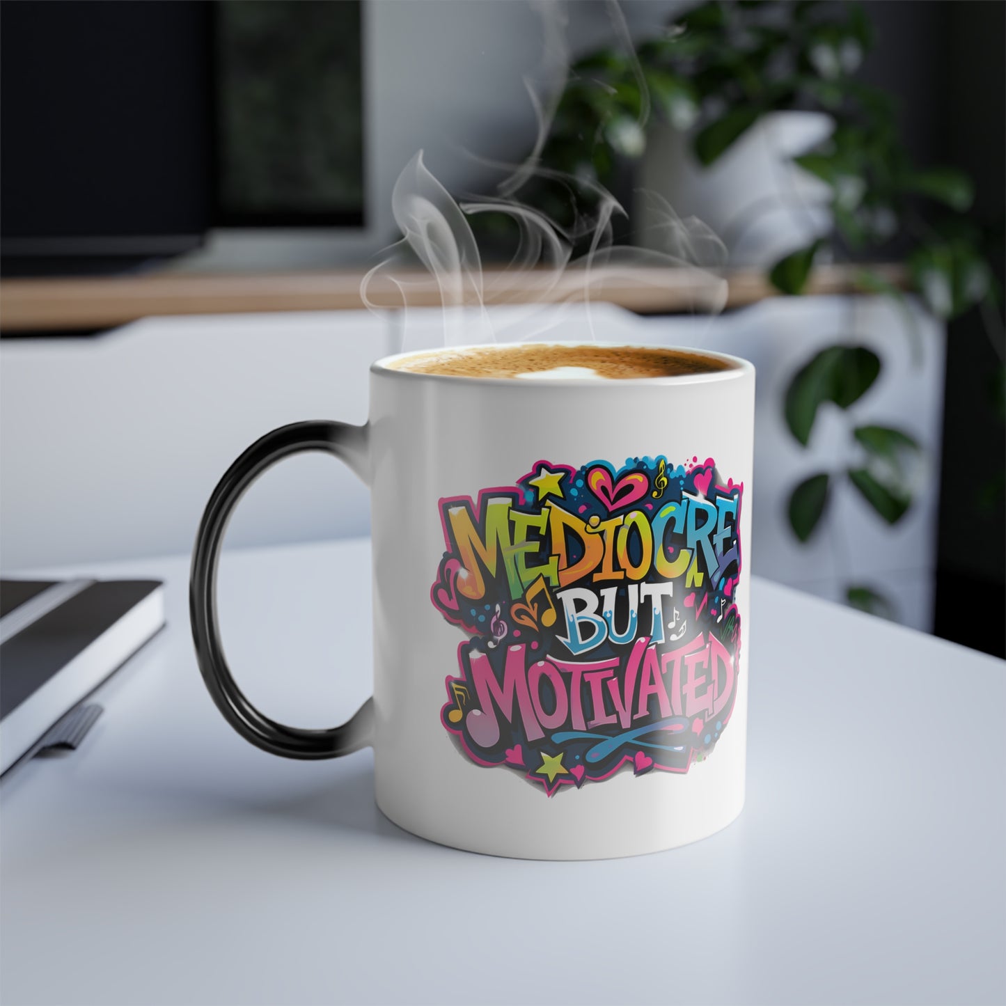 Mediocre but Motivated - Color Morphing Mug, 11oz