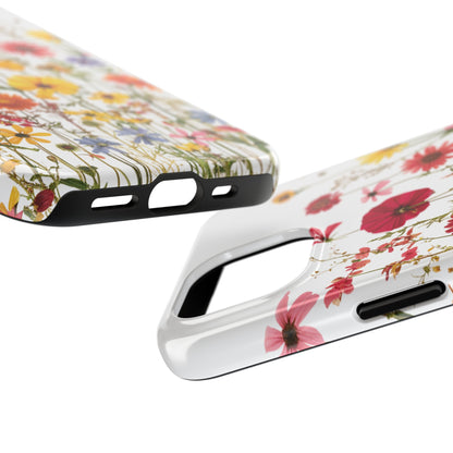 Row of Blooms - Tough Phone Cases