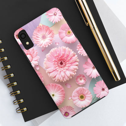 Pink Floral Bliss - Tough Phone Cases