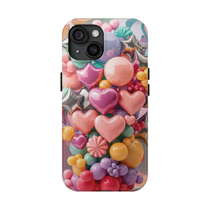 Pastel Dreams: Array of Balloons - Tough Phone Cases