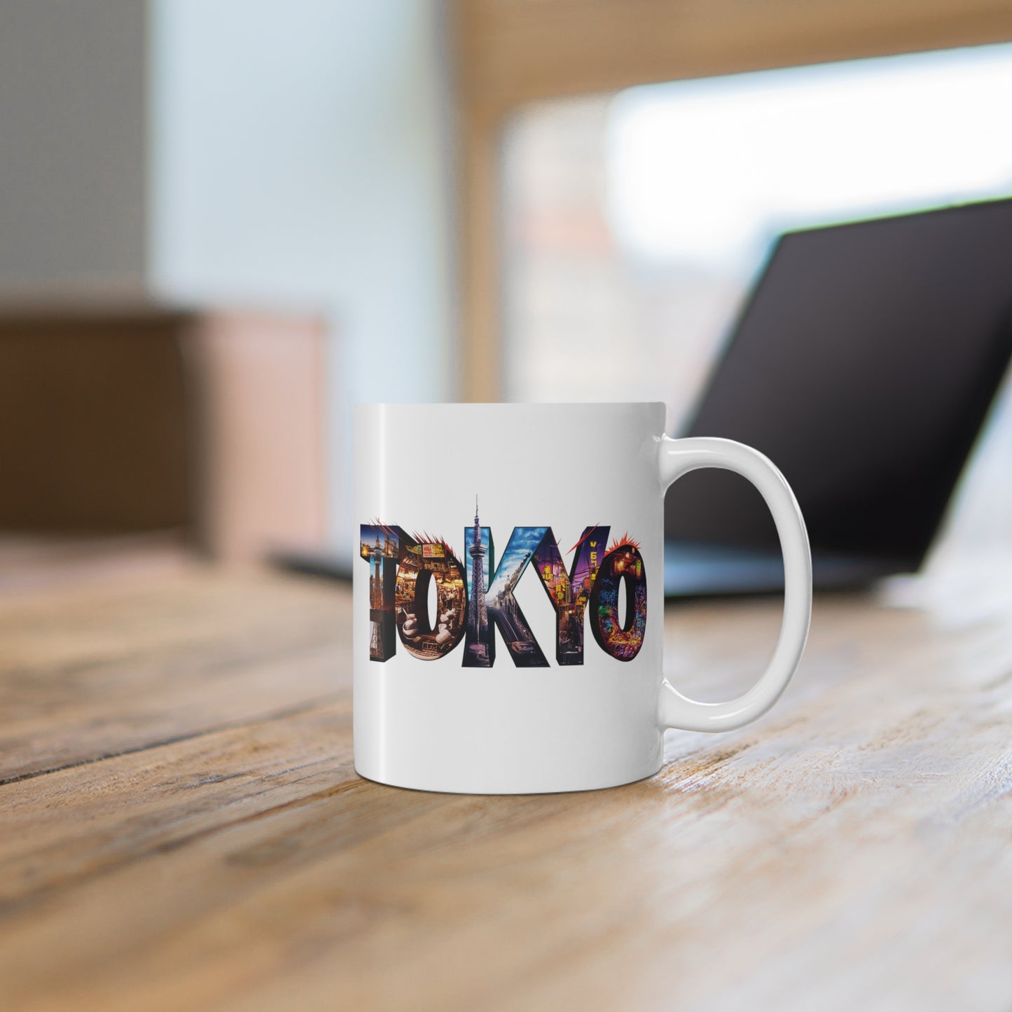 "Tokyo" in White  - Mug 11oz