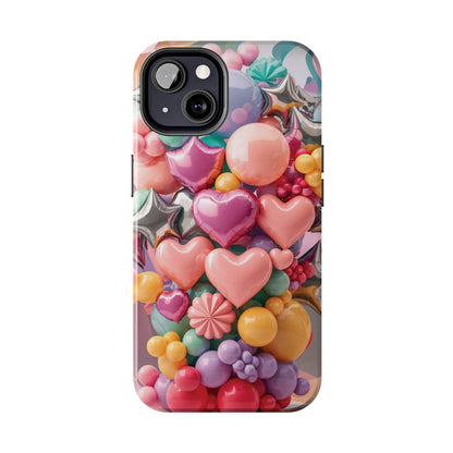 Pastel Dreams: Array of Balloons - Tough Phone Cases