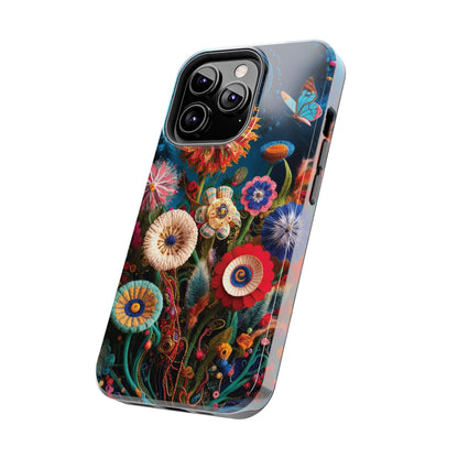 Floral Bloom: Art and Sewing Materials - Tough Phone Cases