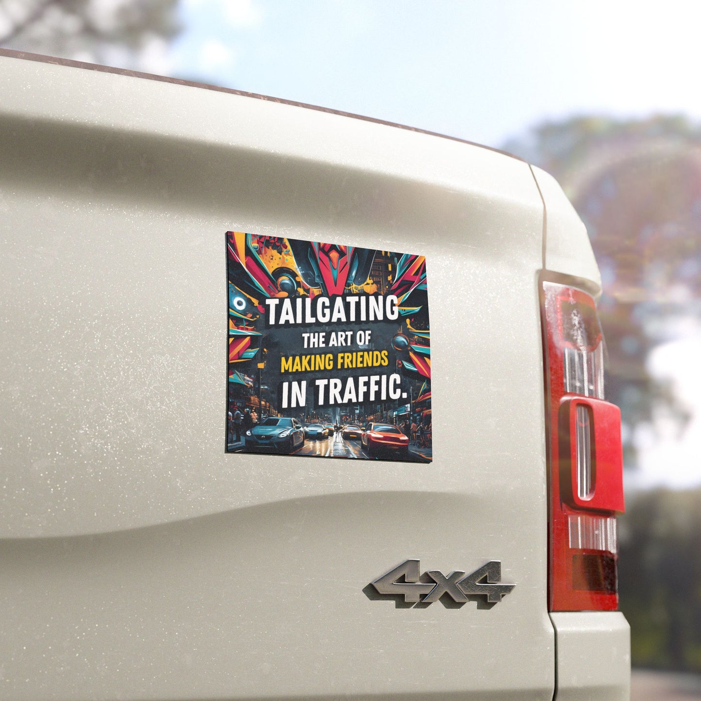 "Tailgating the Art of Making Friends in Traffic." - Car Magnets