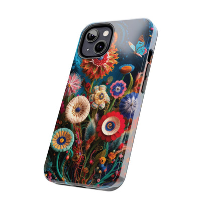 Floral Bloom: Art and Sewing Materials - Tough Phone Cases