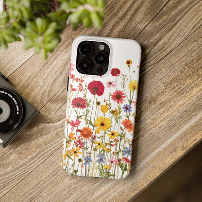 Row of Blooms - Tough Phone Cases