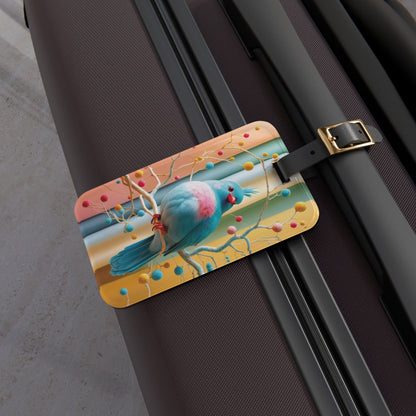 Color Me Pink and Blue - Luggage Tag