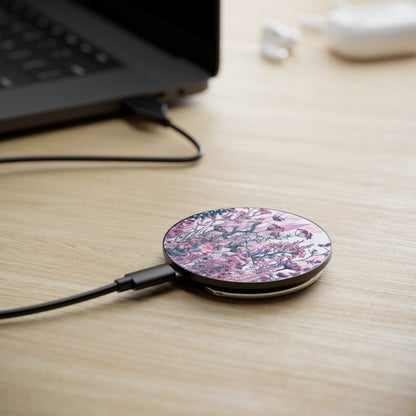 Pastel Floral Symphony - Magnetic Induction Charger