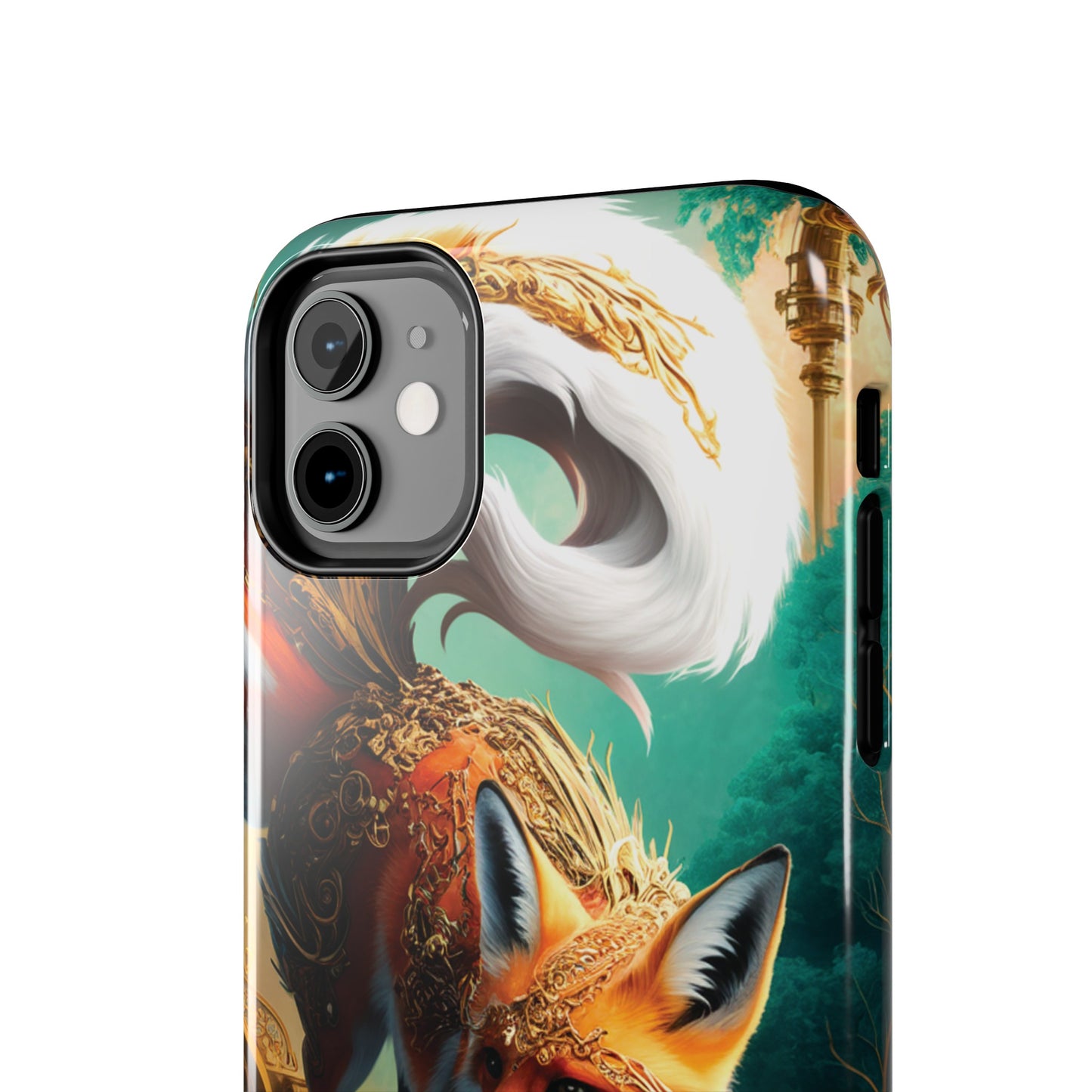 Art Nouveau Reverie: Leaping Red Fox - Tough Phone Cases