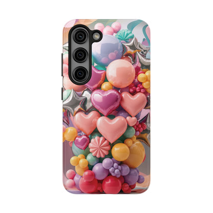 Pastel Dreams: Array of Balloons - Tough Phone Cases