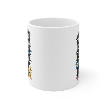 "Hard Work is the Key to Success but Attitude is the Lock" in White  - Mug 11oz