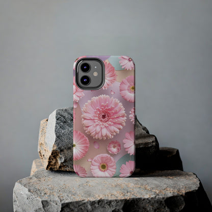 Pink Floral Bliss - Tough Phone Cases