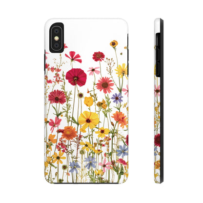 Row of Blooms - Tough Phone Cases