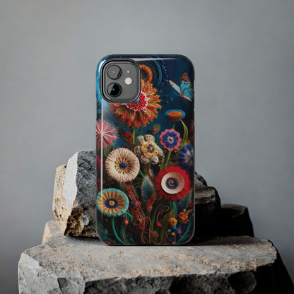 Floral Bloom: Art and Sewing Materials - Tough Phone Cases