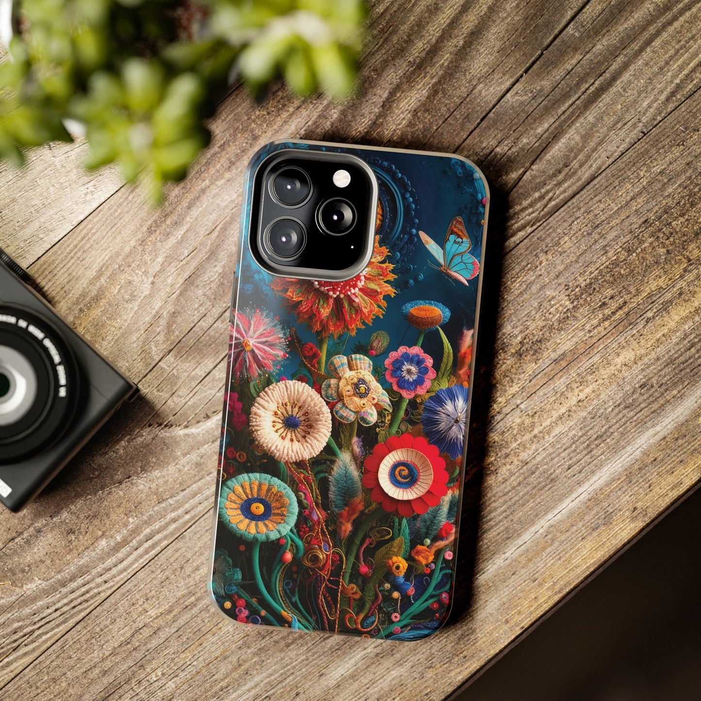 Floral Bloom: Art and Sewing Materials - Tough Phone Cases